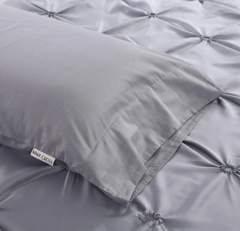 Роскошный шелковый Комплект постельного белья queen/King size постельное белье Тенсел атласный пододеяльник наволочки простыня жаккардовое Постельное белье Покрывало