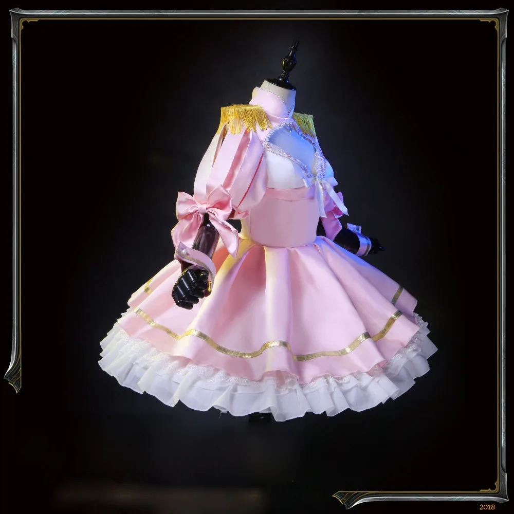 Аниме! Как Miss Beelzebub LIKE it Beelzebub, косплей костюм, милое платье горничной в стиле Лолиты, женская розовая униформа, костюм на Хэллоуин, Рождество, вечерние костюмы