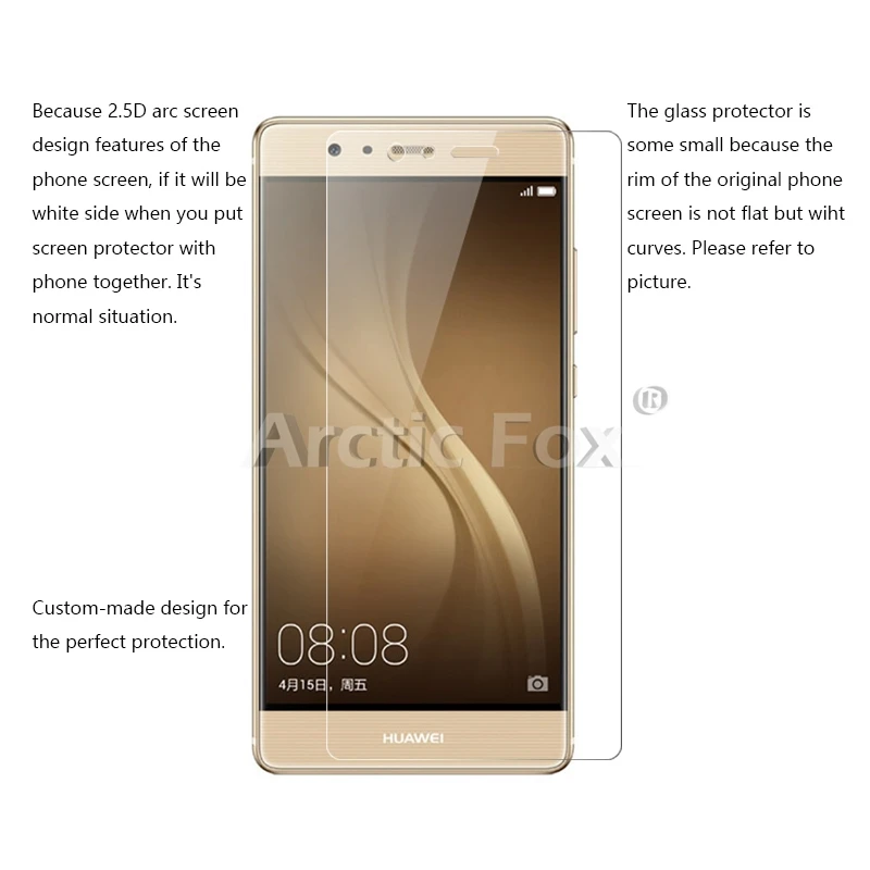 2 PCS/Lot Tempered Glass for Huawei P9 Screen Protector Protective Film Free Shipping | Мобильные телефоны и аксессуары