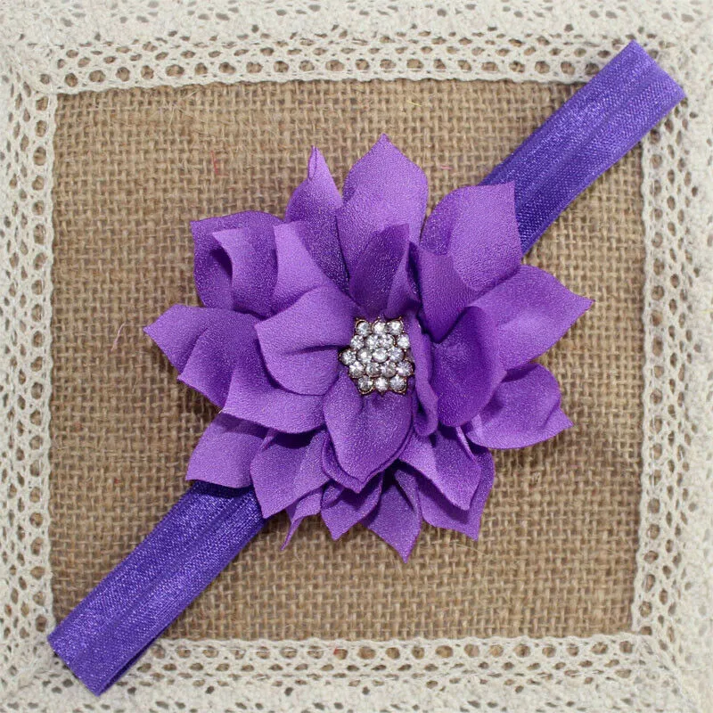 Infant Toddler Baby Rhinestone Flower Headbands Newborn Sweet Cute Babies Kids Crystal Headwears Hair Band Accessories Hot | Дом и сад