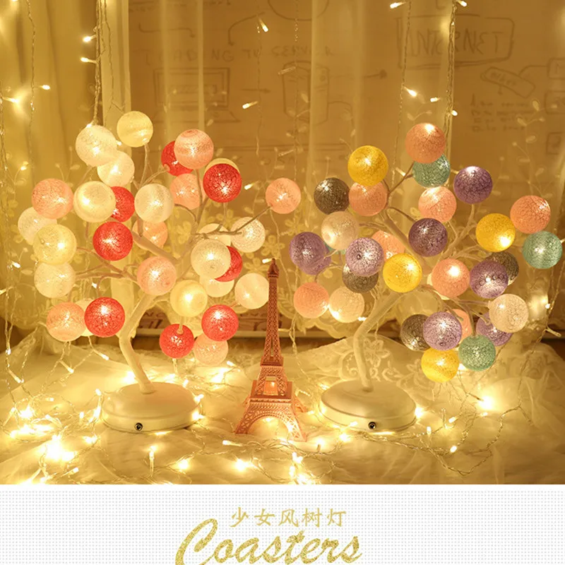 Ins Hot Romatic Led Night Lights Lovely Girl's Bedroom Beside Light Study Decor Birthday Christmas Gift Free Shipping | Лампы и
