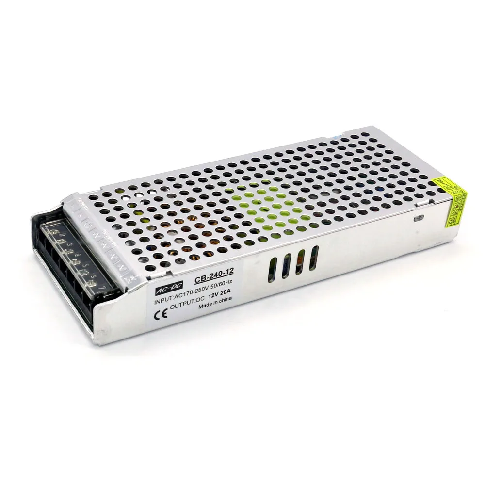 Блок питания 12 В 20 А 240 Вт|12v 20a|supply 12v 20a12v 20a 240w |