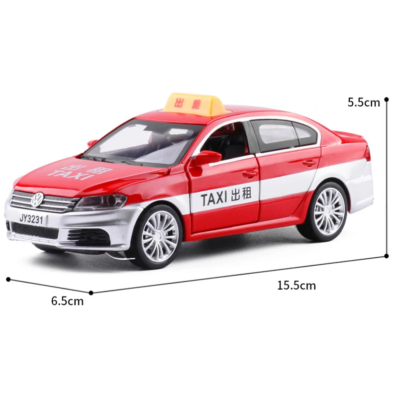 2019 новая 1:32 литая модель игрушечного автомобиля из сплава такси тачки звуковая
