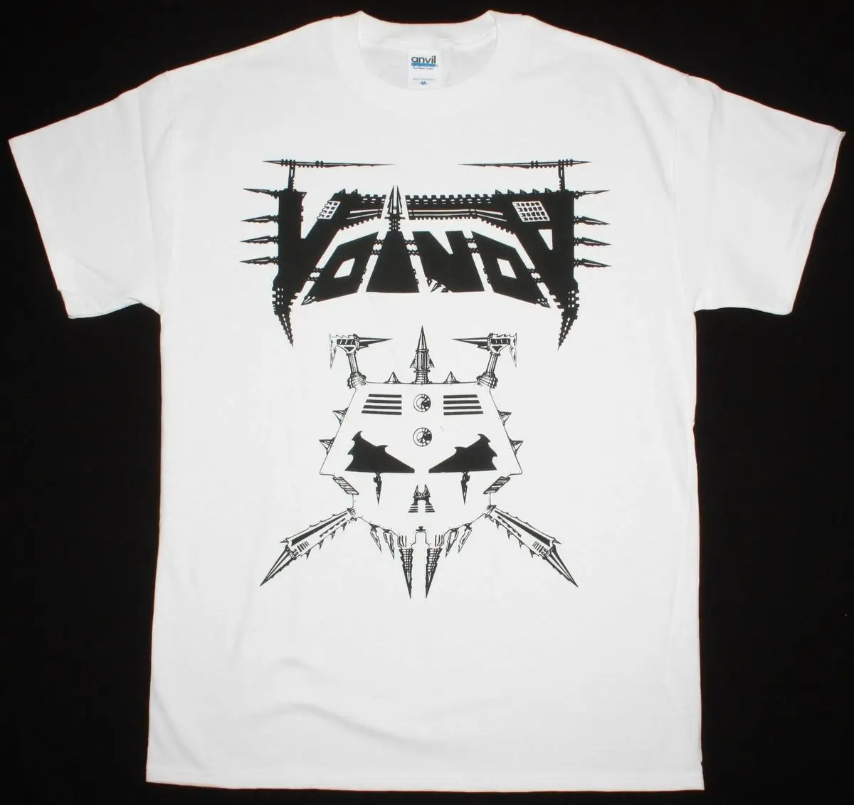 VOIVOD KORGUL TECHNO THRASH прогрессивный Металл король малиновый Новый Белый Футболка 100%