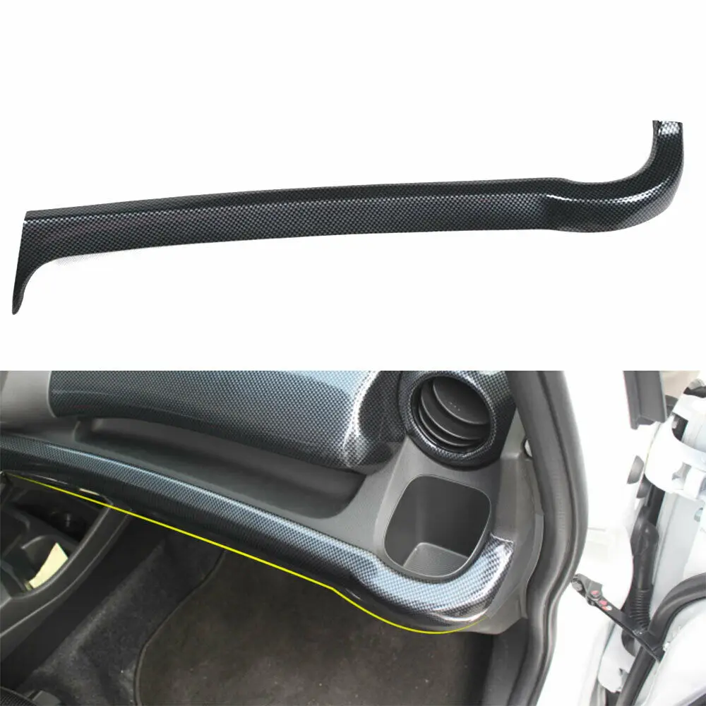 

ABS Carbon Fiber Car Central Control Panel Lid Strip Cover Trim For Honda FIT 2008-2013