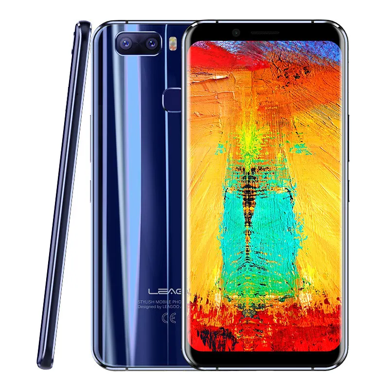 LEAGOO S8 Pro, 6 ГБ, 64 ГБ, 5,99 дюйма, 18:9 дисплей, мобильный телефон, Android 7,0, MTK6757, четыре ядра, две камеры, сканер отпечатков пальцев, ID, 4G, смартфон - Цвет: blue