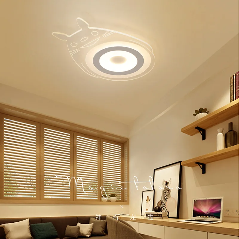 Nordic led лампы современные минималистские шиншилл мультфильм акрил творческий