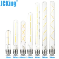 jcking t30 2w 3w 4w 6w 7w led tube e27e26 110v 220v vintage retro dimming tube filament bulbs lamp for chandelier lighting