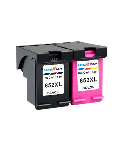 Картридж чернильный LeadKsam 652 2BK + 1 цвет совместимый с hp652 652xl Deskjet 1115 1118 2135 2136 2138 3635|ink