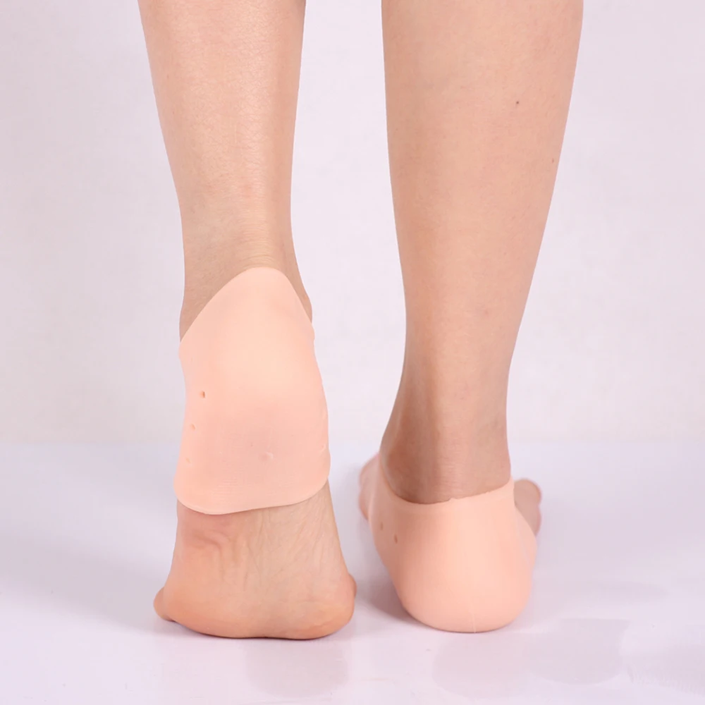2 шт. дышащие увлажняющие силиконовые гелевые носки для пятки|Инструмент ухода за