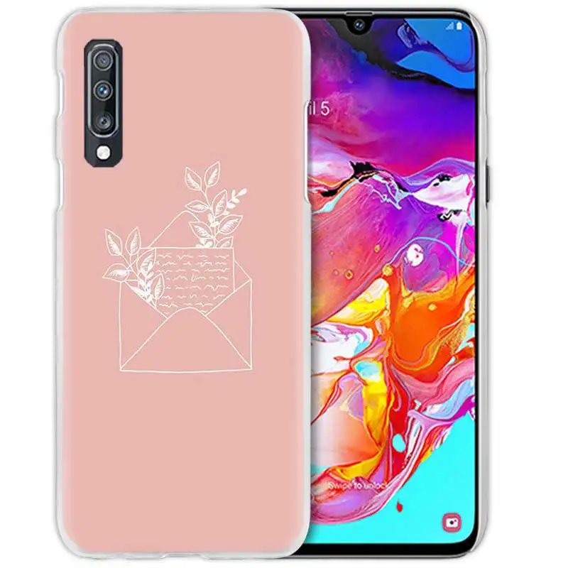 08 Слова и узорами чехол для samsung Galaxy A50 A70 A80 A20e A60 A40 A30 A20 A10 A8 A6 плюс A9 A7 жесткий чехол для телефона из поликарбоната с Coque - Цвет: 08