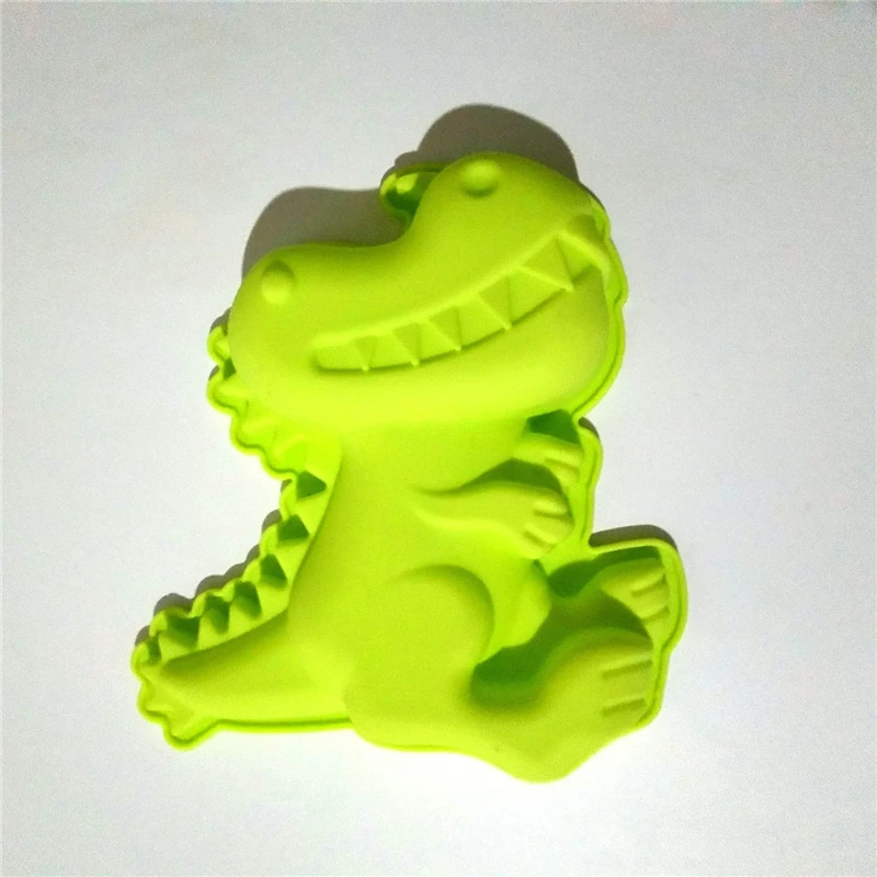 2 шт. дизайн милый мультфильм 3D динозавр силиконовые формы торт Кастрюли мусс, торт плесени DIY Пирог Инструменты Формы для выпечки Mold Maker