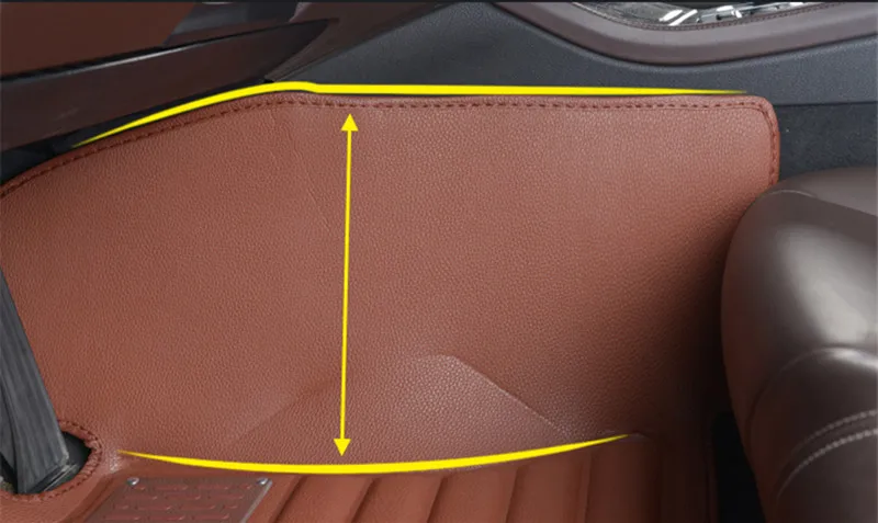 Кожаные автомобильные коврики, подходят для Mitsubishi Outlander 2013, автомобильный Стайлинг, индивидуальный автомобильный коврик