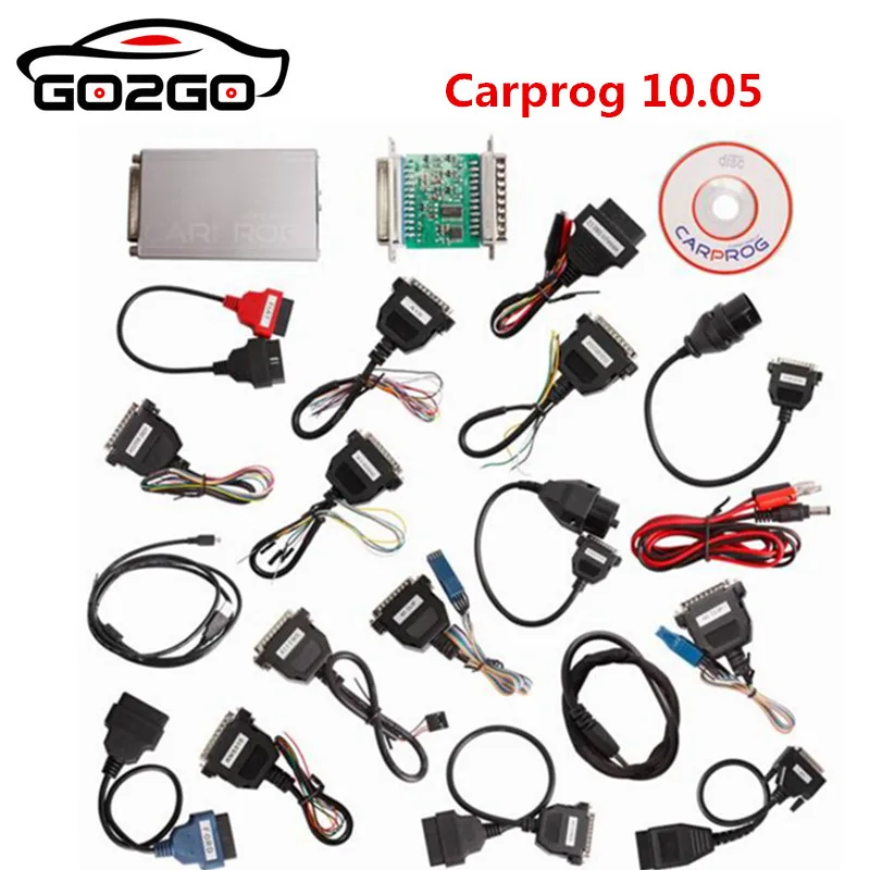 CarProg V10.93 10,05 ECU Чип Tunning инструмент для ремонта автомобиля Carprog V8.21 онлайн Автомобиль prog(с адаптерами 21 предмет