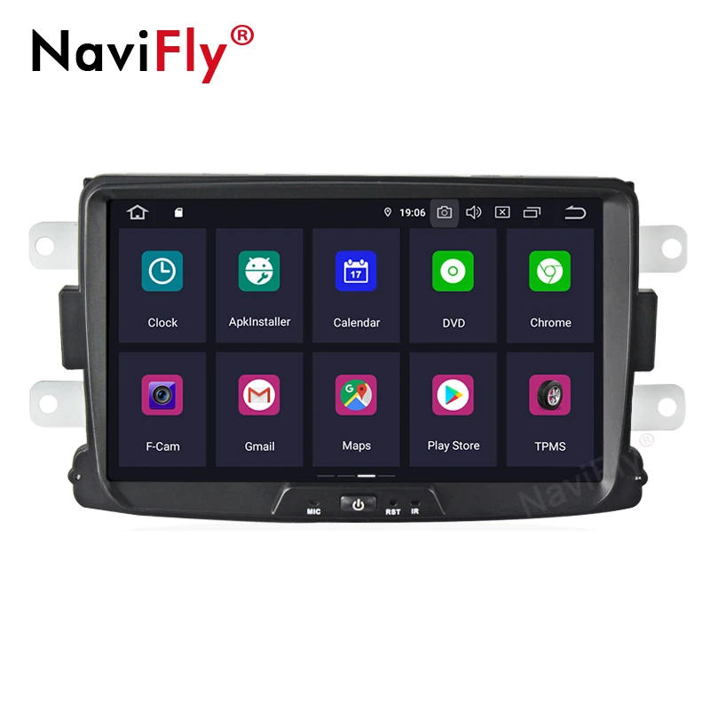 Новинка! Автомобильный радиоприемник 8 дюймов Android 9 0 IPS DSP GPS навигация для Duster Dacia