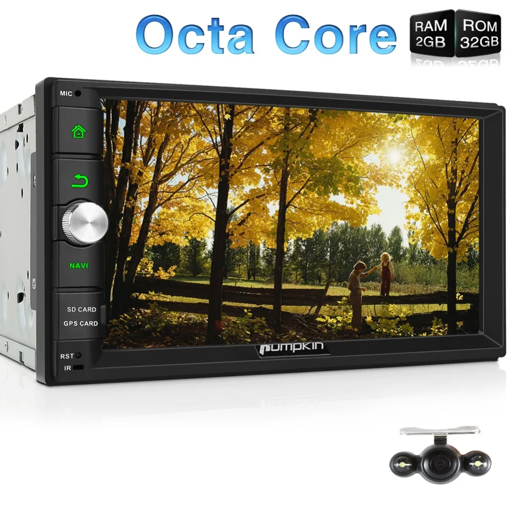 Тыквы 2 Din 7 ''Android 6 0 универсальный автомобильный Радио нет dvd плеер gps навигации
