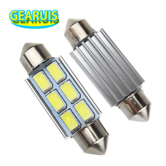 100X Festoon C5W Canbus 31 мм 36 39 41 светодиодный без ошибок 6 smd 5630 5730 светильник для чтения