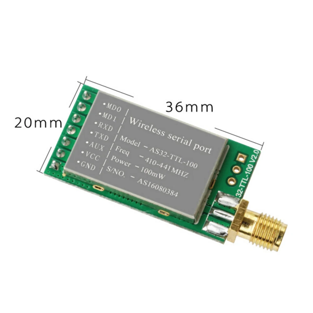 Wireless Module 433MHZ Serial Port LORA Spread Spectrum 3000 Meters UART Interface | Освещение