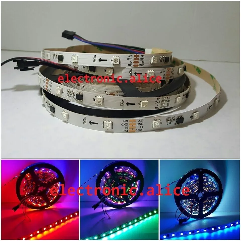 TM1914 1914 Full Dream Color Dual-line transimission 5050 RGB 150LED Strip Light 12V New | Освещение