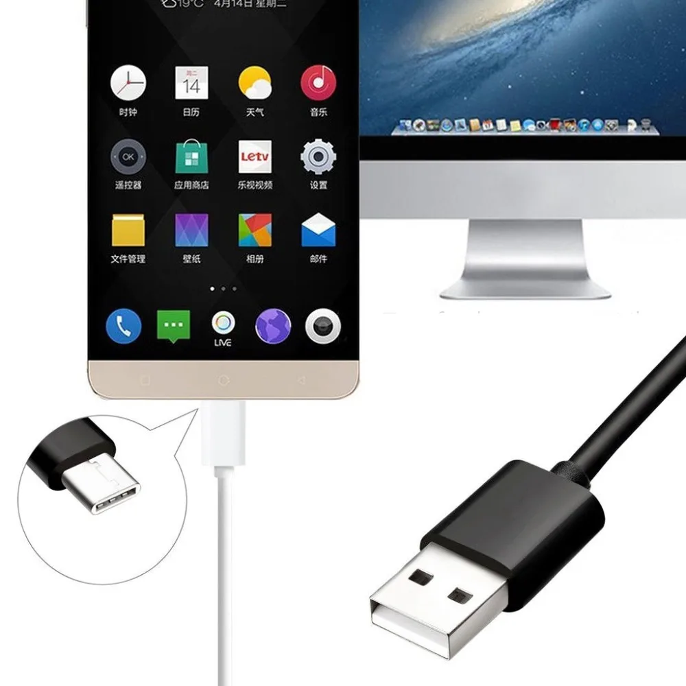 Оригинальный usb кабель Xiaomi type C 1A для синхронизации данных мобильного телефона