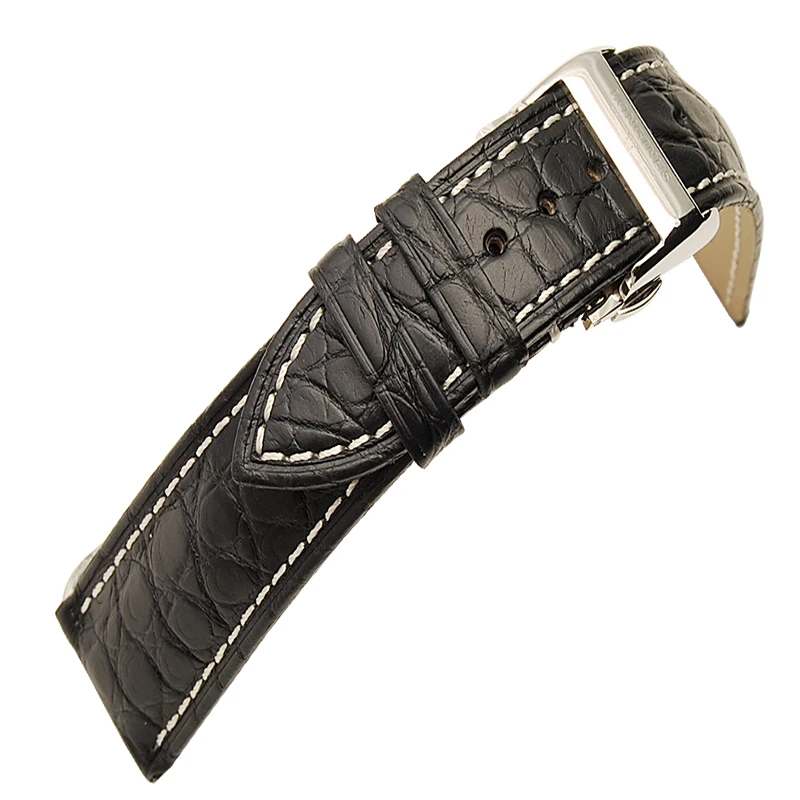 Часы с ремешком из крокодиловой кожи ремешок для Jaeger LeCoultre Ремешки наручных часов