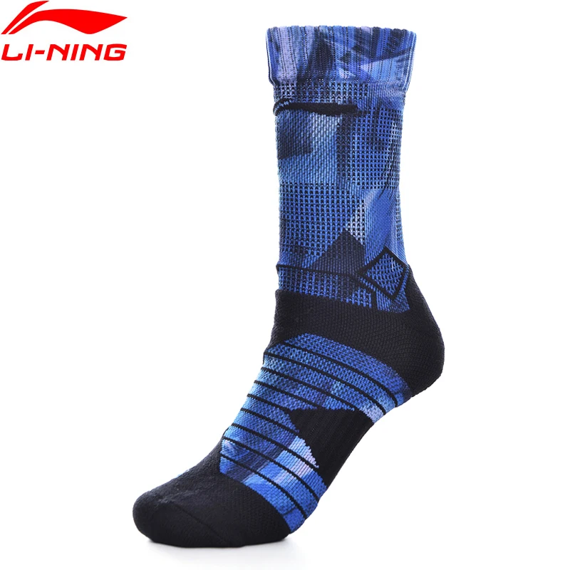 Li-Ning мужские спортивные носки для бадминтона 24-26 см 51.8% полиэстер 44.7% хлопок 3.5%
