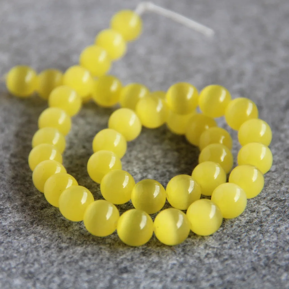 Новинка для ожерелья и браслета 10 мм желтые стеклянные бусины мексиканские