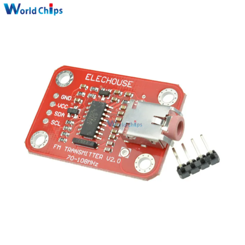 Модуль FM-передатчика V2.0 цифровой FM-радиомодуль для микрофона Arduino - купить по