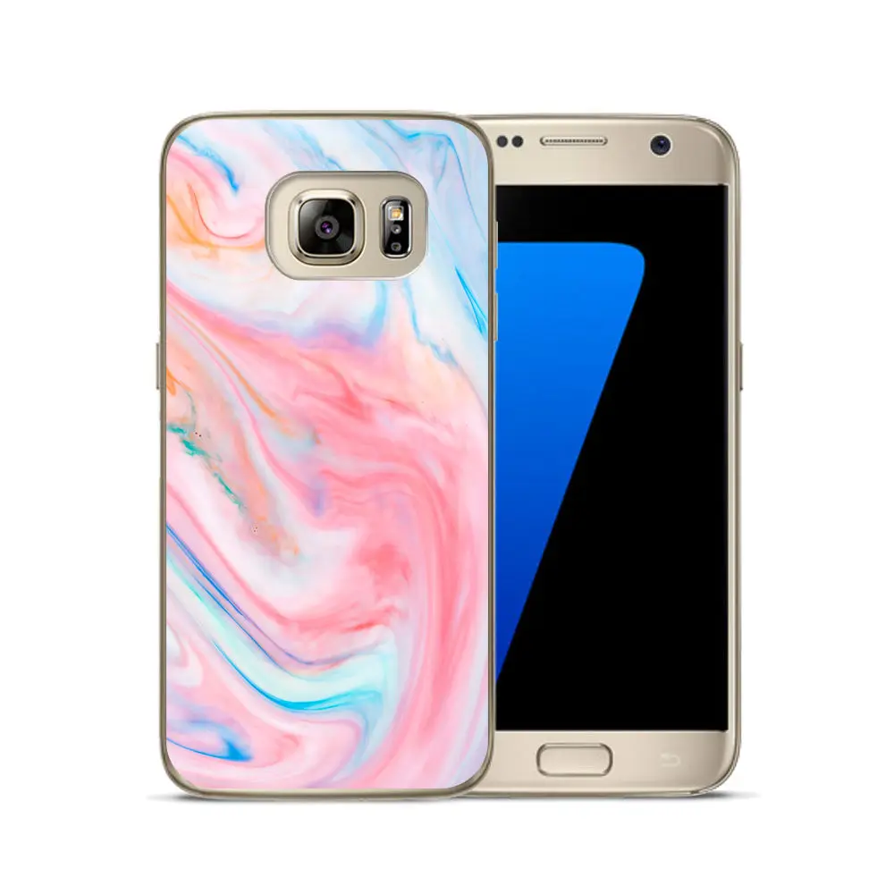Умный защитный чехол для телефона Samsung S6 edge мягкий TP Для S8 прозрачный окрашенный