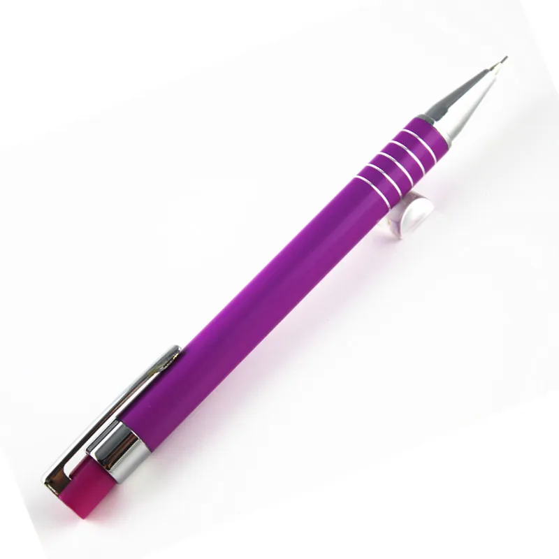 

lot 0.5mm mechanical pencils Purple Silver Clip shell office & school stationery writing supplies