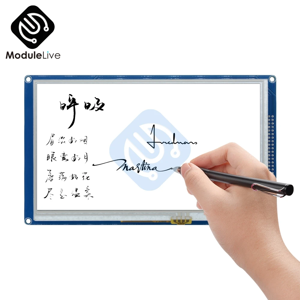 Большой " дюймовый TFT lcd экран 800x480 SSD1963 сенсорный PWM AVR PC модуль контроллера для Arduino Max 3,6 V Высокое качество красочное изображение