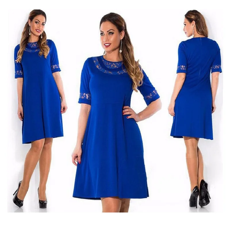 XXXL 4XL 5XL 6XL платье большого размера Лето размера плюс женское кружевное платье с коротким рукавом Повседневное платье женская одежда Vestidos