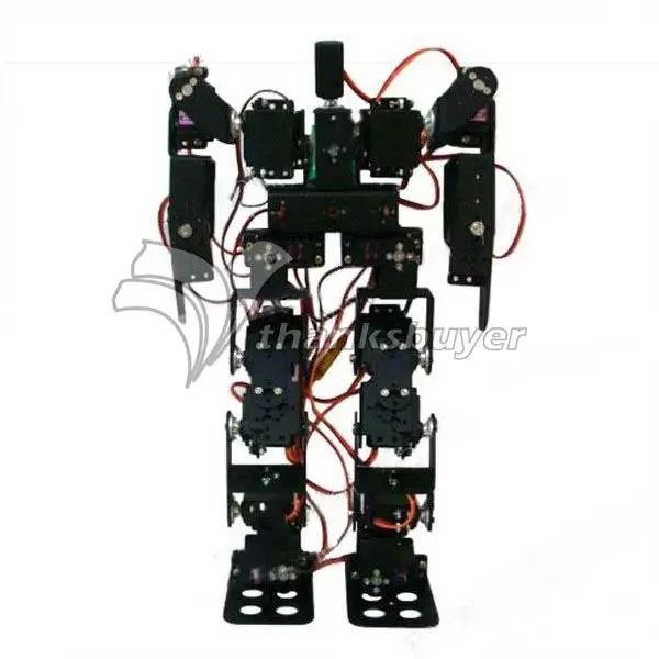 

17DOF Biped Robotic Educational Robot Kit Servo Bracket with 17pcs MG996R Servos & Servo Horn for Arduino