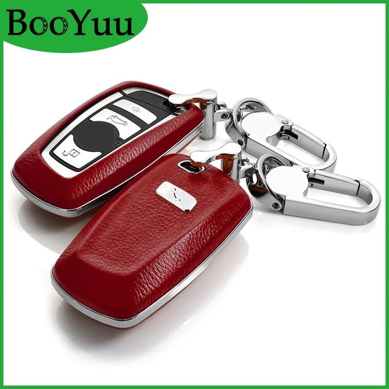 Чехол для ключей BooYuu Fantasy 6 видов цветов из воловьей кожи + ABS BMW 1 2 3 4 5 7 Series All X3 X4 2009