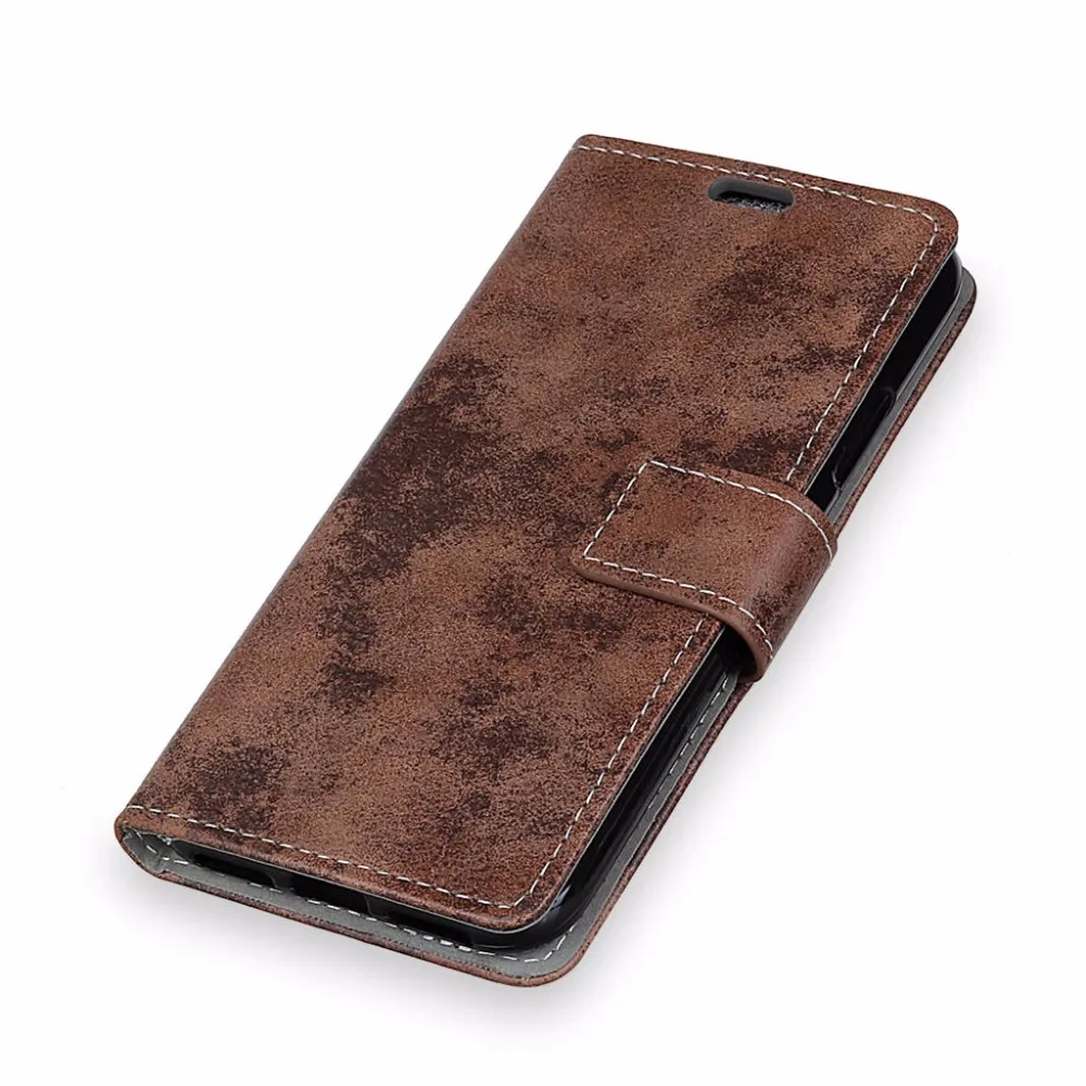 Кошелек Дело Капа для Fundas Huawei Honor 7C/наслаждаться 8 Винтаж искусственная кожа