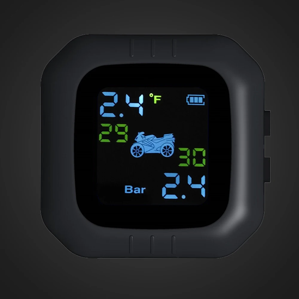 Водонепроницаемый беспроводной TPMS мотоциклетная система мониторинга давления в шинах 2 внешних датчика Moto Инструменты для укладки
