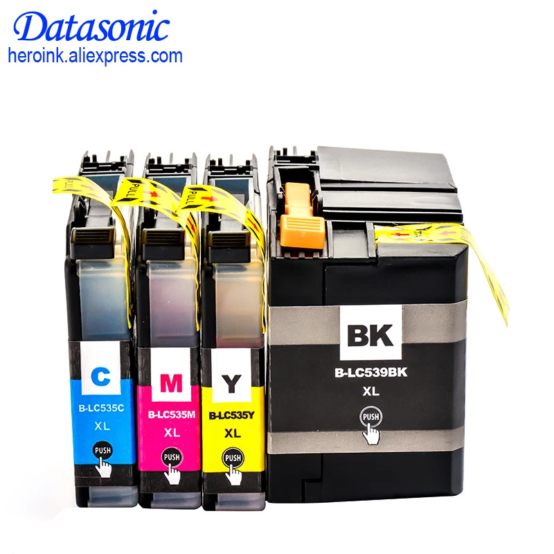 Картридж с чернилами 12PK LC539 LC535 LC539XL LC535XL совместим принтером Brother DCP J100 J105 InkBenefit|ink