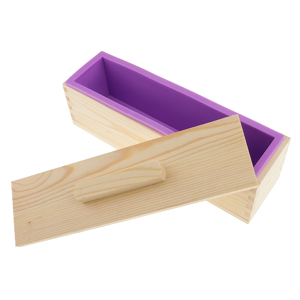 

2pcs/set Soap Cutter with Beveler & Wire Slicer + Rectangle Silicone Soap Making Loaf Mould 900ml for Handmade Soap