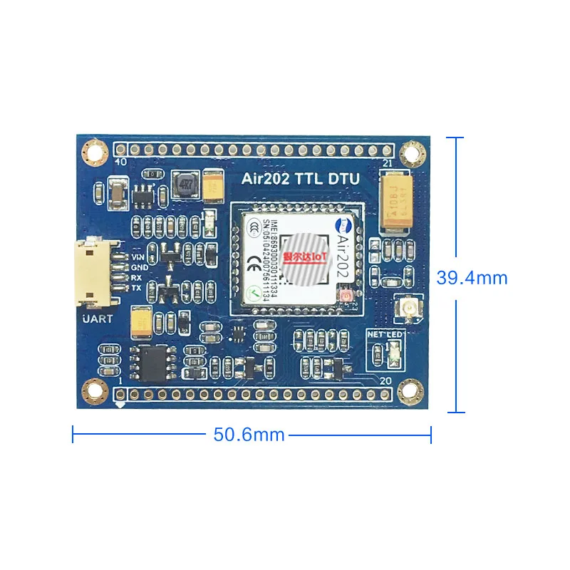 JINYUSHI for Air202 DTU development board Serial port embedded GSM singlechip GPRS wireless module luat Secondary development