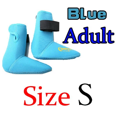 S blue 3 мм Неопреновая Обувь для подводного плавания, носки для подводного плавания, пляжные ботинки, гидрокостюм, предотвращающий появление царапин, согревающий, нескользящий, для зимнего плавания - Цвет: S blue