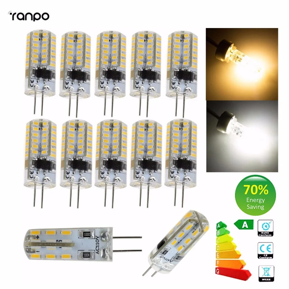 1X 10X Mini G4 3 Вт 5 Вт Светодиодная силиконовая хрустальная лампа 3014 SMD светильник ПА 12 В, 220 В переменного тока, теплый/холодный белый свет лампы 1X 10X Mini G4 3 Вт 5 Вт Светодиодная силиконовая хрустальная лампа 3014 SMD светильник ПА 12 В, 220 В переменного тока, теплый/холодный белый свет лампы