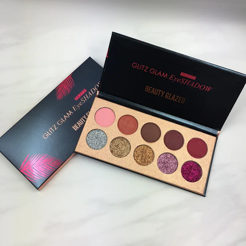 BEAUTY GLAZED брендовая натуральная косметическая палитра макияж стойкие тени для век