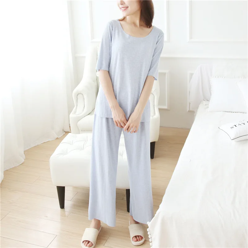 Повседневная женская летняя хлопковая Домашняя одежда топы с коротким рукавом