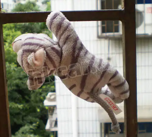Striped cat Fridge Magnet Plush toys Baby doll Refrigerator Stick catton Stuffed animals CA035 | Дом и сад