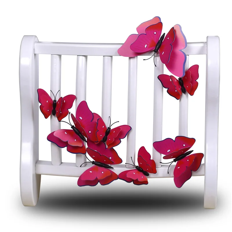 Из двойной бабочки стерео стены обои гостиной ТВ фон спальня теплые Съемные