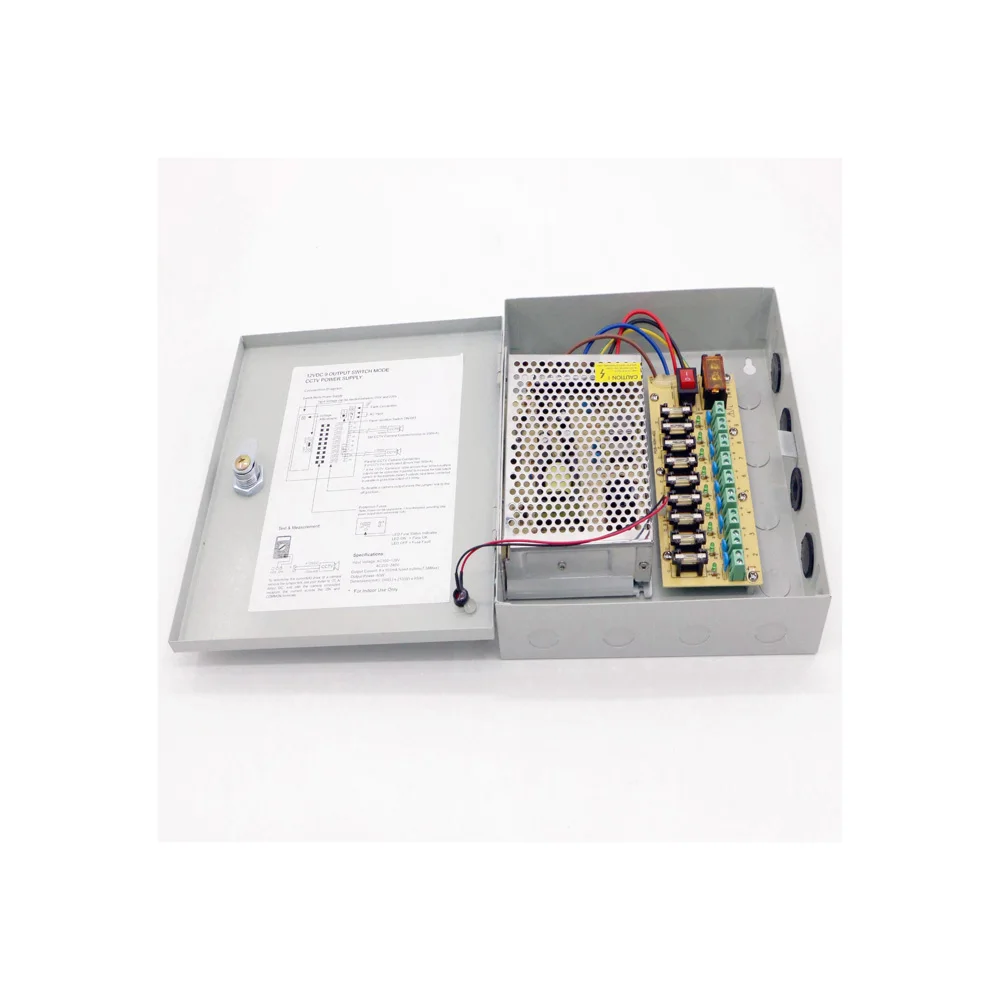DC12V5A9CH Светодиодный CCTV переключатель питания 60 Вт безопасности/адаптер питания 110 В/220 В