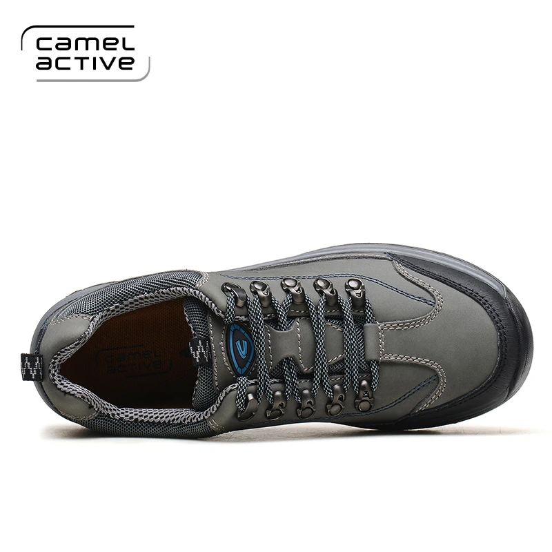 Мужские уличные туфли на шнуровке Camel Active коричневые повседневные из натуральной