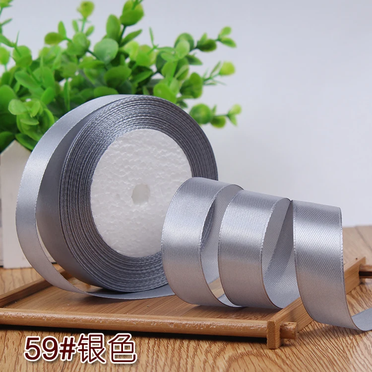 Горячая 25 ярдов/ширина рулона 2 см для новогодней вечеринки декоративный хлопок шелковая атласная лента для Ткань для шитья и рукоделия ремесел автомобили свадебный подарок