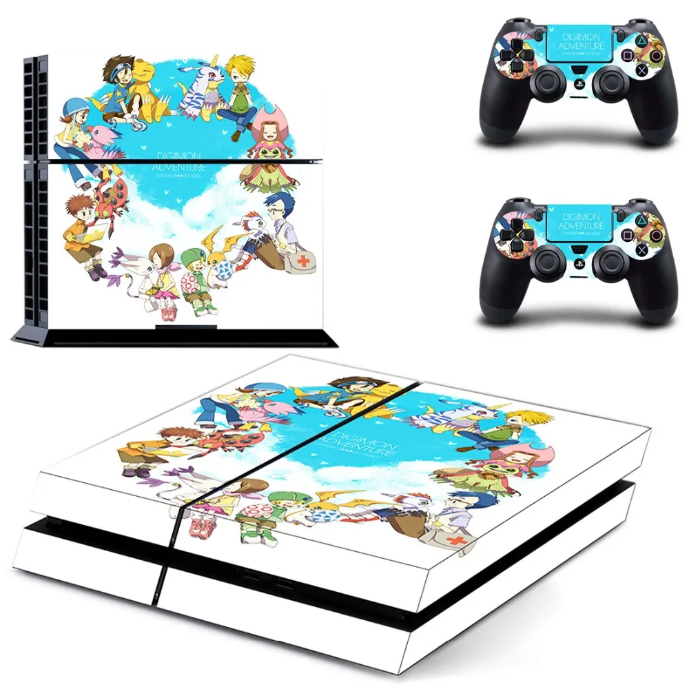 Наклейка для консоли Sony PlayStation 4 и 2 контроллеров | Электроника