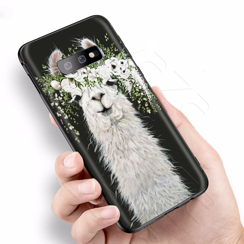 Lavaza лама ламы альпаки чехол с животным узором для Samsung Galaxy S6 S7 край J6 S8 S9 S10 плюс A3 A5